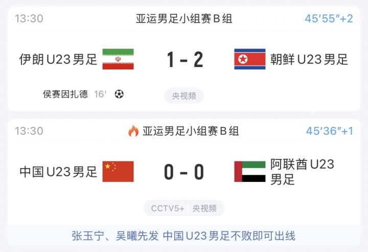 风云突变!U23国足同组对手:伊朗连丢两球,1-2落后朝鲜封面