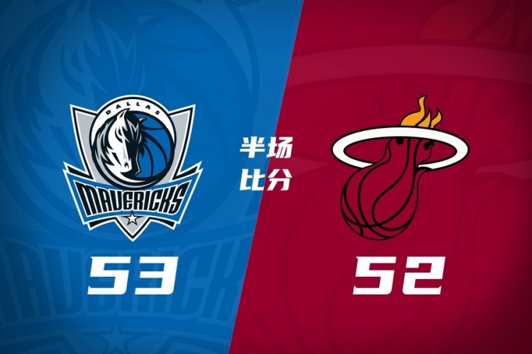 独行侠半场53-52反超热火 弗拉格13分8助3断 字母哥12+10+8+5失误封面