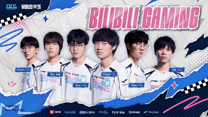 BLG官方发布S16出征名单：Bin、Flandre、Xun、Knight、Viper、On封面
