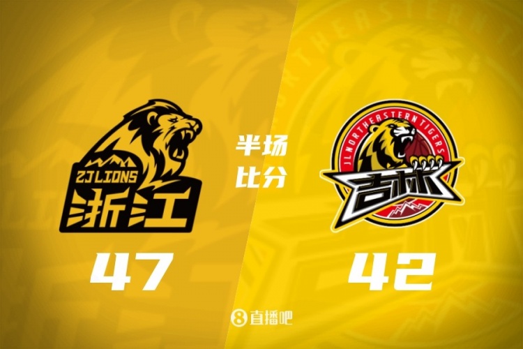 广厦半场47-42领先吉林 雷琼·塔克15分 胡金秋11分 珀塞尔18分封面