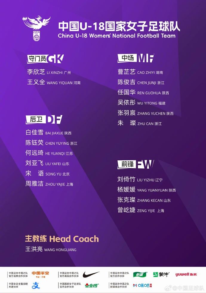 中国U18女足将于8月23日至30日参加第三十四届中日韩青少年运动会封面