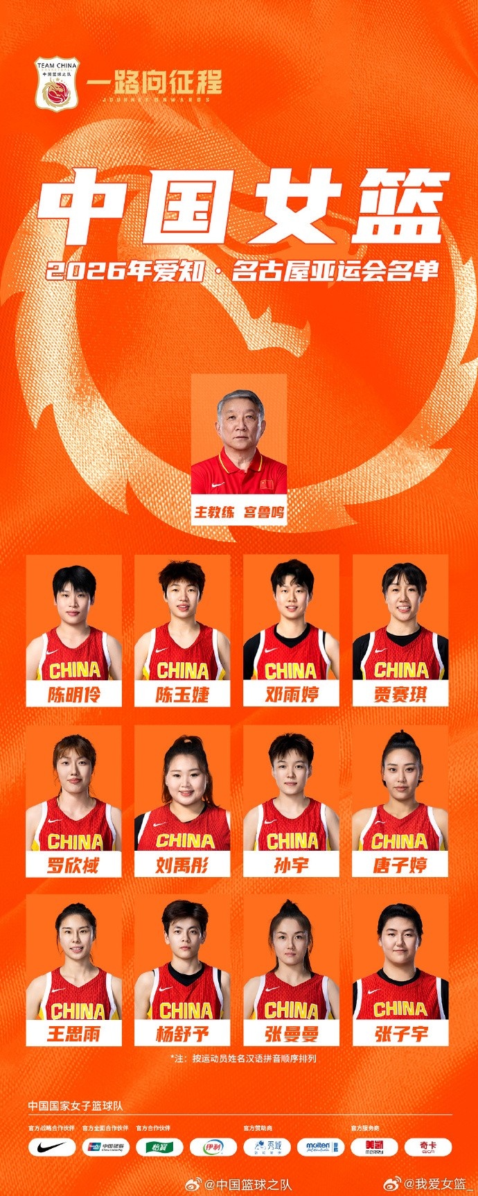 不容错过！中国女篮周六迎战泰国封面