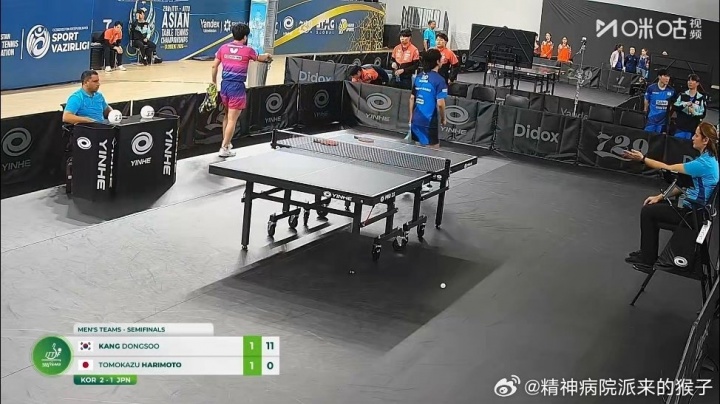 乒乓球亚锦赛：日本1-3韩国无缘决赛 松岛0-3输球 张本被打出0-11封面
