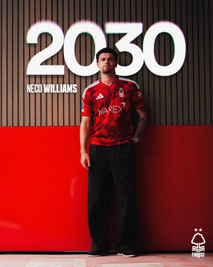 官方:诺丁汉森林与内科·威廉姆斯续约至2030年封面