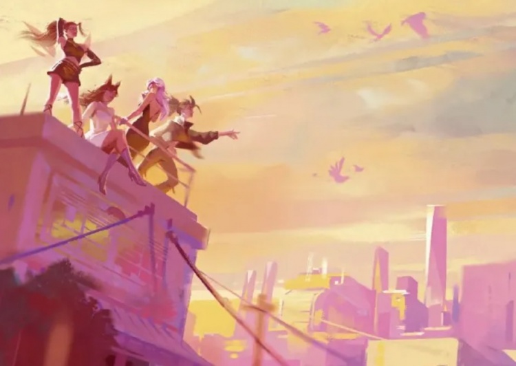 拳头游戏携手路易威登推出 K/DA “游记”《Tempo Point》封面