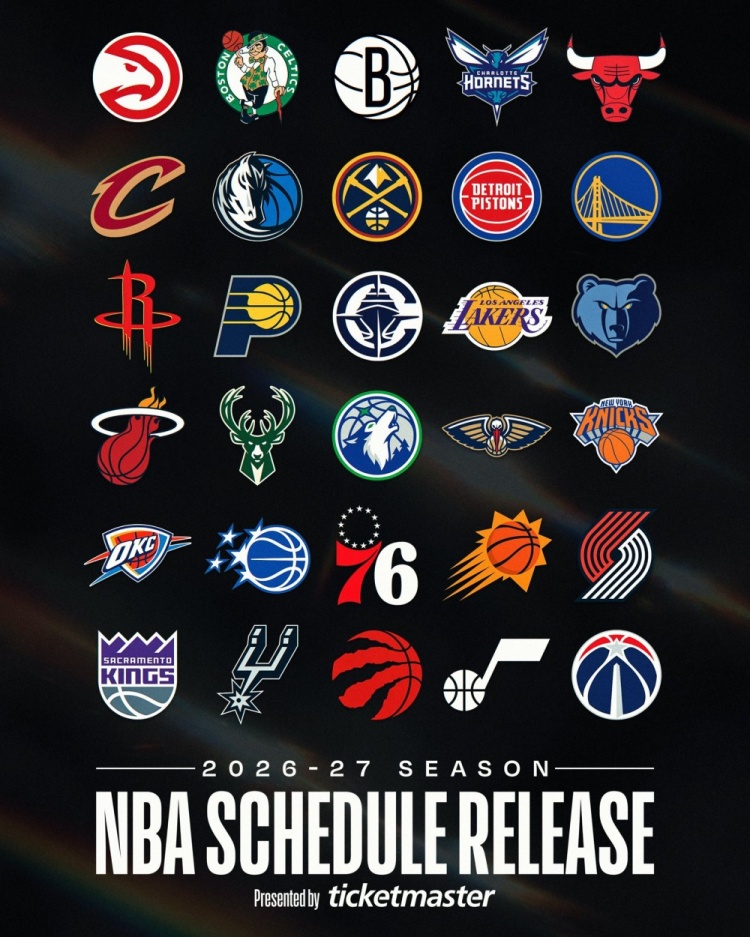 老詹确定下家可以定赛程了！NBA本周将公布赛程 明天公布部分比赛封面