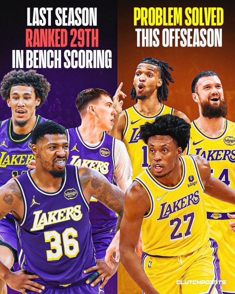 湖媒:上赛季湖人替补场均29.3分NBA倒二 休赛期针对此进行了补强封面