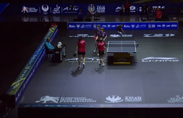 蒯曼/王艺迪3-0战胜帕拉南/素塔西尼,晋级乒乓球亚锦赛女双四强封面