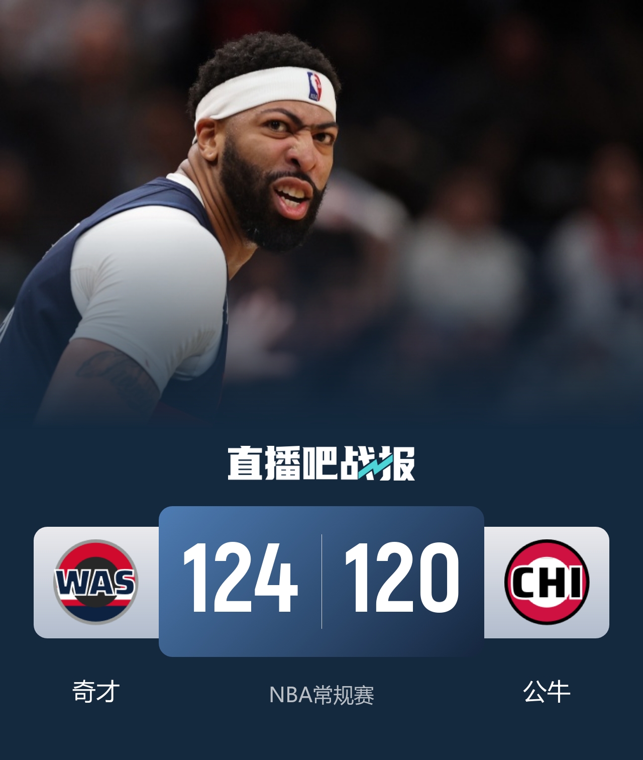 🏀奇才第三节一波流拿下公牛 浓眉19+6 杨25+9 威尔逊30+14封面