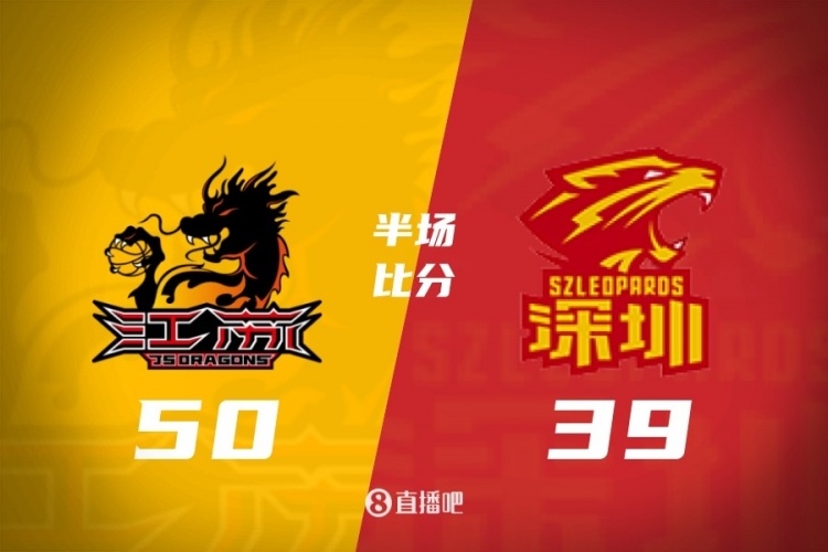 半场战报-江苏50-39深圳 亨特13分 庞峥麟13分 王浩然首秀10分封面
