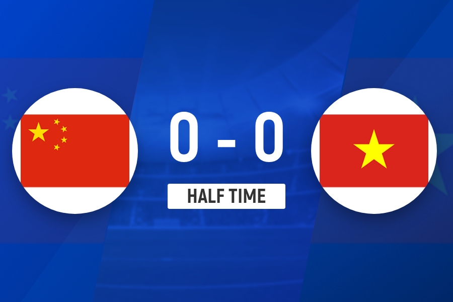 半场-U16国足0-0越南U16 陈政飞造点+失点王庭明光头球中柱封面