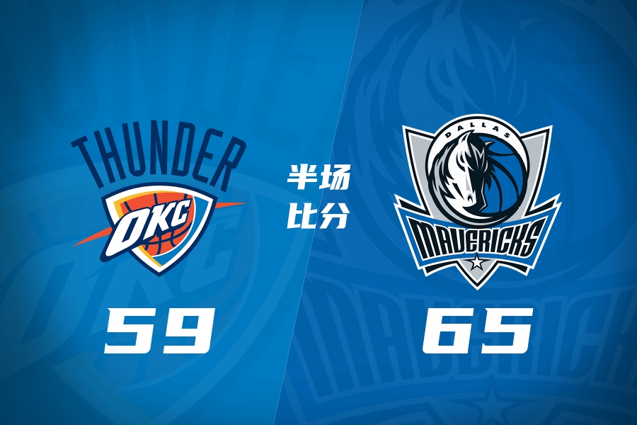 半场战报-独行侠65-59雷霆 弗拉格16+4+5 欧文13分 亚历山大12分封面