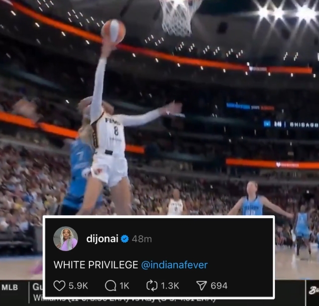 😅WNBA黑人球员暴击白人脑袋 被驱逐后发推:白人有特权!封面
