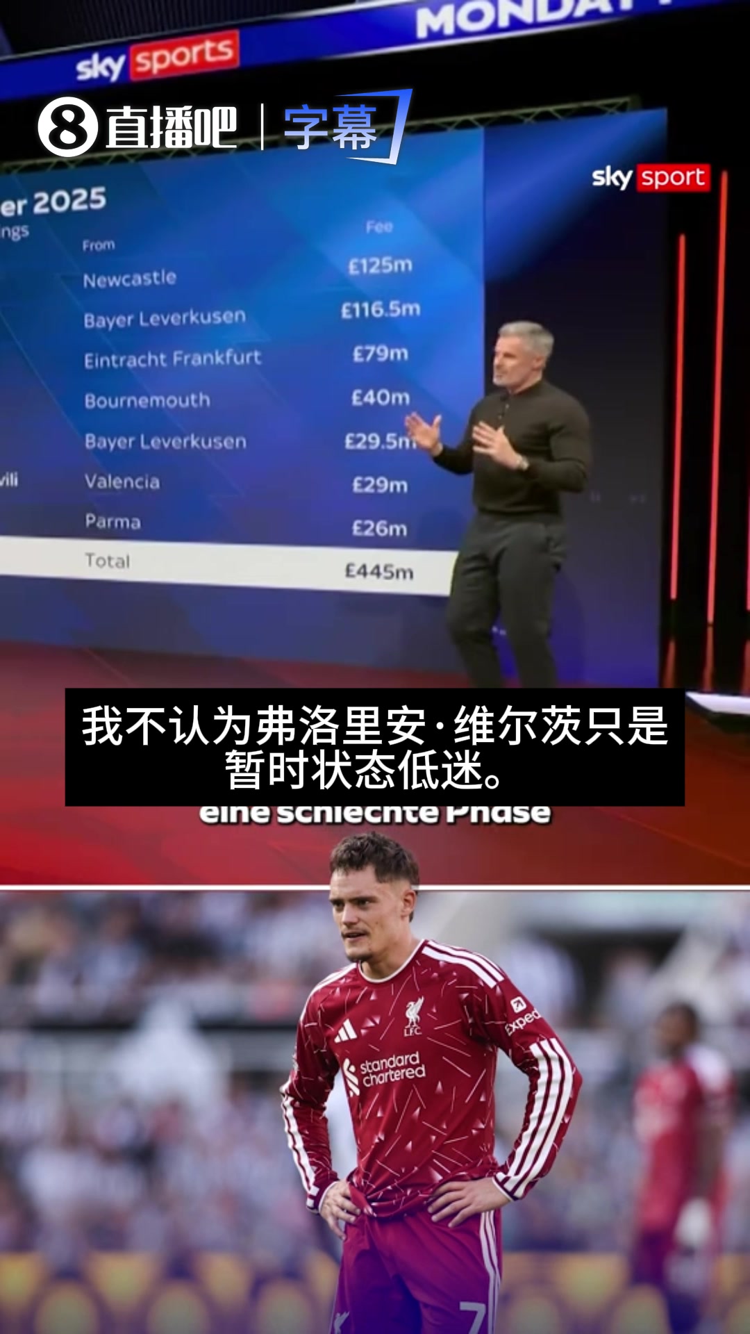 卡拉格炮轰维尔茨:不值1.1亿，过去一年看到的就是他的真实水平封面