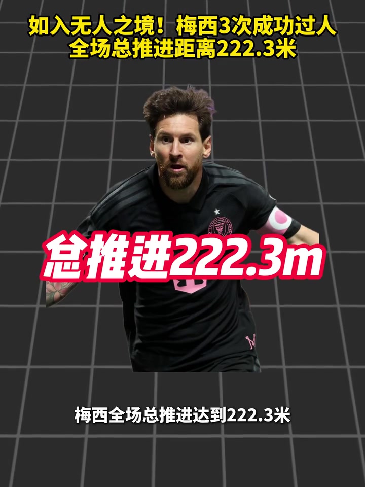如入无人之境！梅西3次成功过人，全场总推进距离222.3米！封面