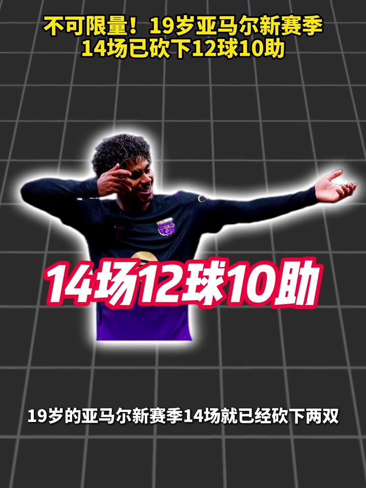 收割数据！19岁亚马尔新赛季14场已砍下12球10助！封面